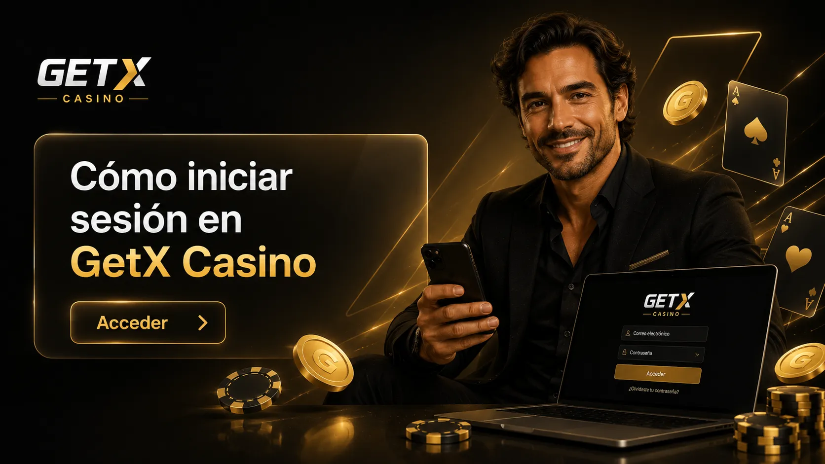 Paso a paso: Cómo iniciar sesión en GetX Casino desde tu PC